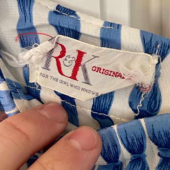 R&K Striped Dress With Belt - Picture 2 of 8